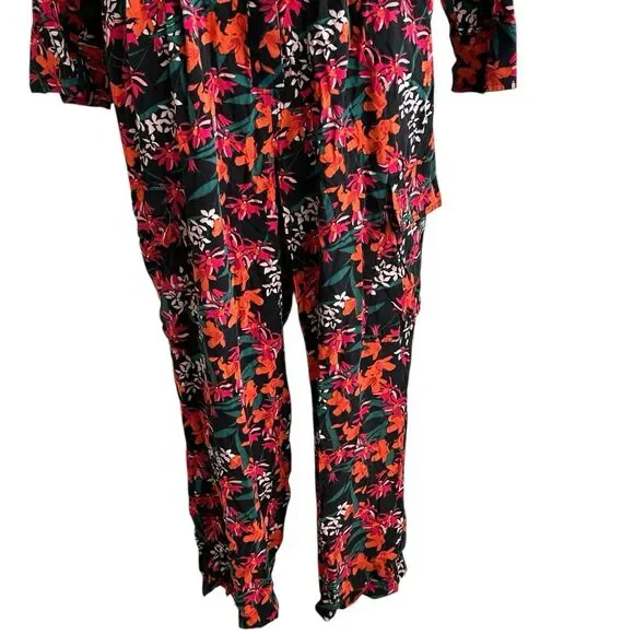 Kitri Jules Floral Adana Printed Boilersuit Jumpsuit Sz 4 - Picture 8 of 10